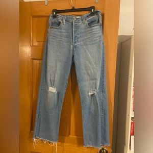 Levi Ribcage Ankle Straight Jeans (29)
